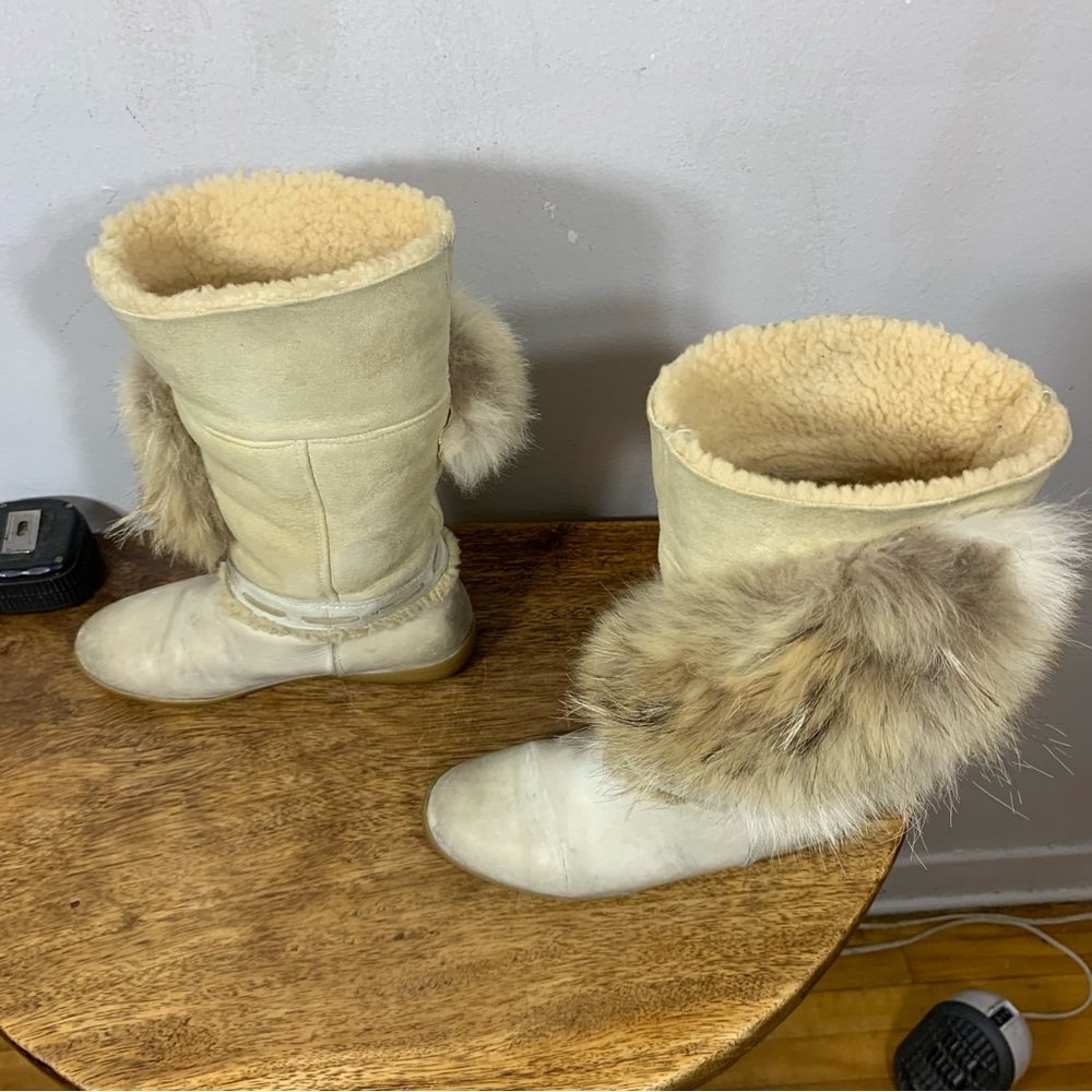 Vintage winter fur boots - Picture 3 of 13